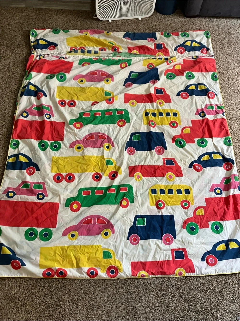 Marimekko vintage cars &trucks Dan rivers Bo boo twin duvet cover kids colorful